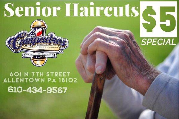 Seniors get $5 haircut Monday threw Wednesday