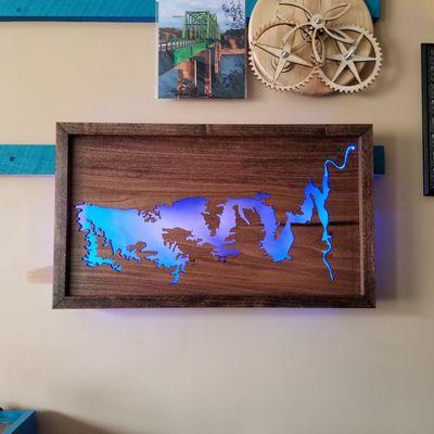 Built to suit Back lit shadowbox  16"×26"