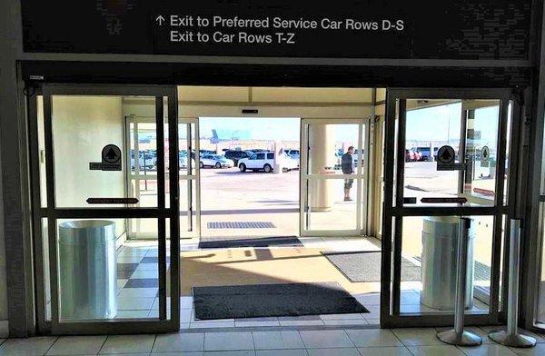 Glass-Aluminum Vestibules with Automatic Sliding doors.