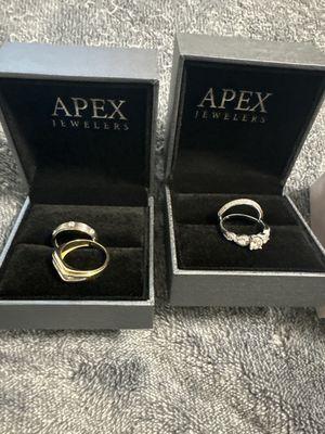 Rings bought from Apex