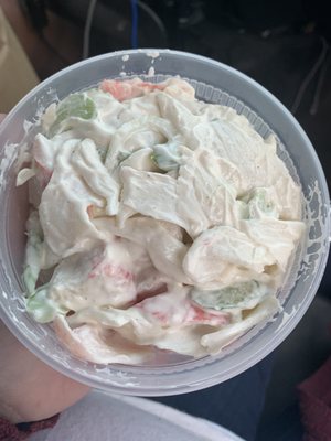 Crab meat salad