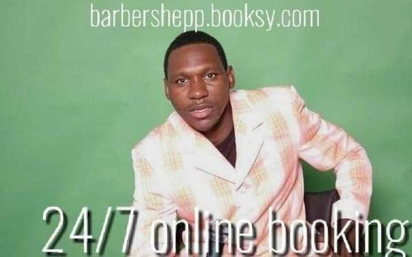 Online booking for haircuts available 24/7