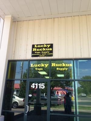 Front of Lucky Ruckus -