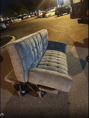 Junk removal futon