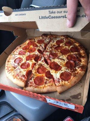 Large pizza for $5 - opening day