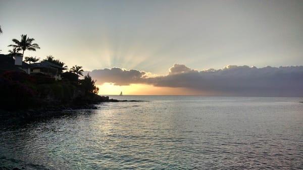 Sunset view from the BBQ!