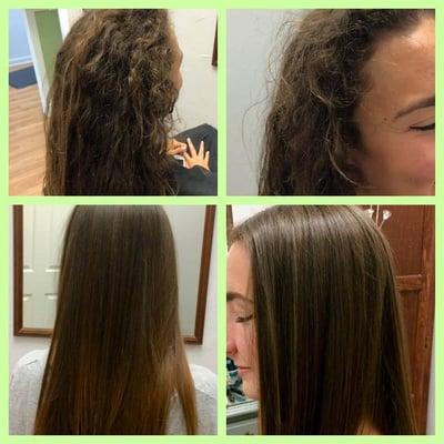 Keratin Treatment (done by Christan at her former salon)