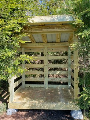 Custom wood shed