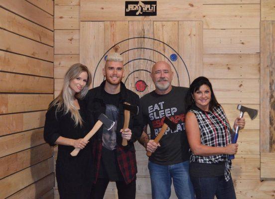 Axe Throwing is a fun loving kind of family sport!