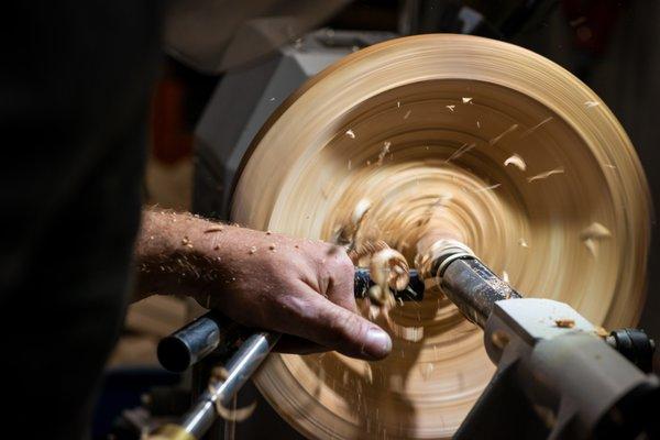 Private wood turning courses for intermediate projects