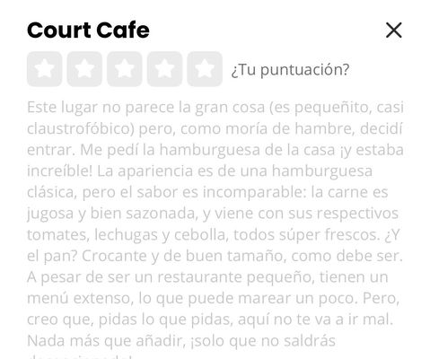 De verdad  mandan como si fueran papeles de la corte cuando en realidad es una cafetería que se llama Court cafe