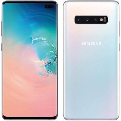 Samsung Galaxy S10 in Chromatic Pearl.