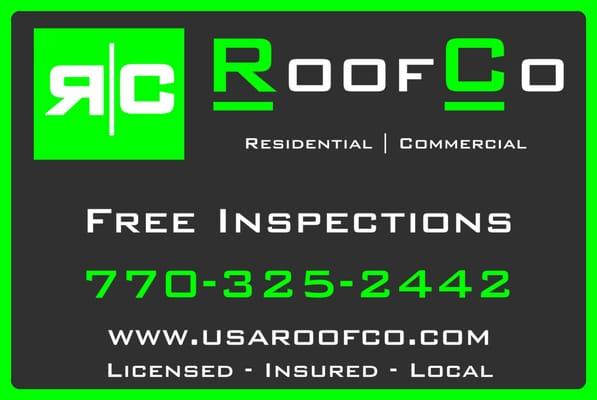 Call RoofCo today for a Free Inspection