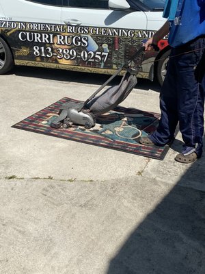 Step 1 - How to Clean a Oriental Rug