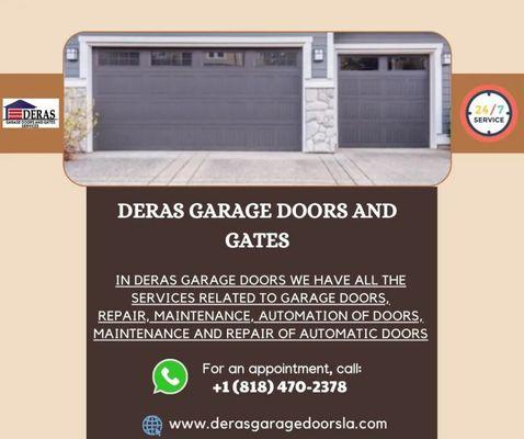 Garage door services and gate