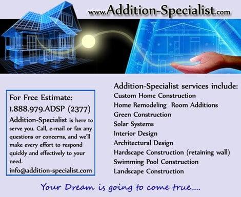 Addition Specialists - Licensed General Contractor