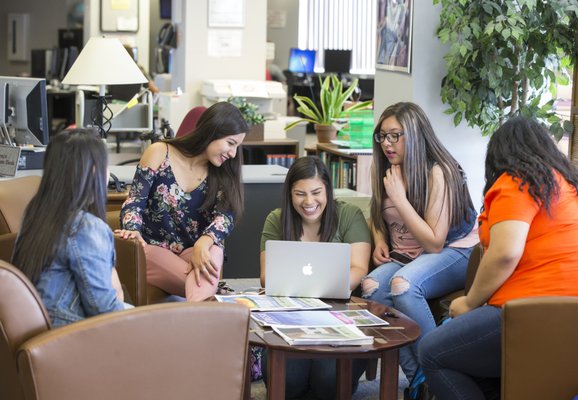 Study group in the Library.