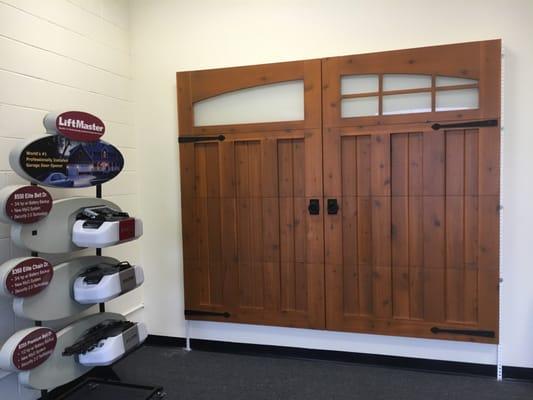 Beautiful wood garage door!