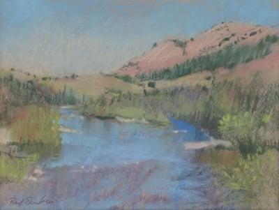 Coloma Waters,  9x12 pastel