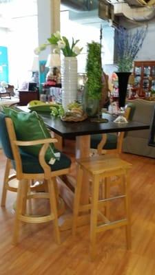 Gorgeous Bar height table $ bar stools made to last