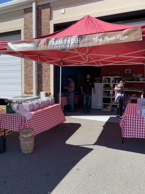 Farmers Market today in back