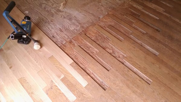 Weaving a new floor into an old one