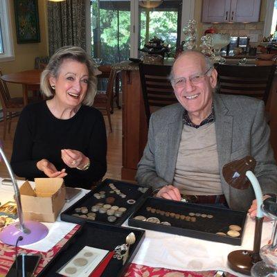 Jan and Harold Kritzman  Olde Towne Coin Company, Inc. Making a house call!