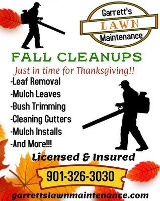 Want your property to look beautiful for the holidays we can help give us a call for a free estimate 901-326-3030