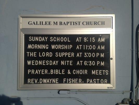 Galilee Missionary Baptist Church, 3/17/13