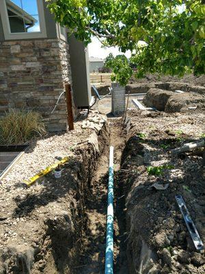 Water and Sewer line install