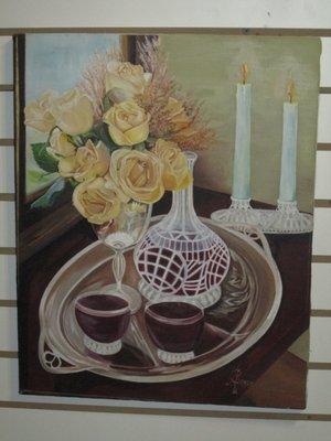 Wine & Roses  Oil on Canvas  16 X 20  Artist Al Boyle Contact studio for pricing