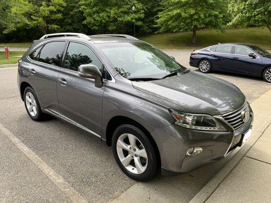 Lexus SUV exterior wash and Wax. Williamsburg, VA.