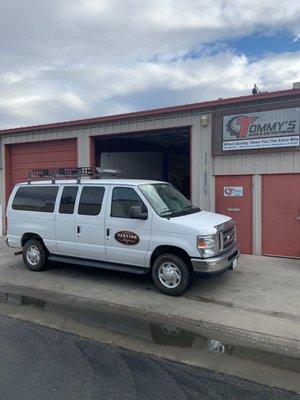 Check out this new cargo rack that we did on this van!