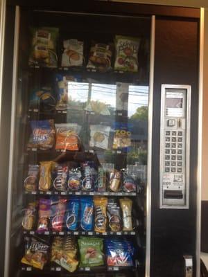 Vending Machine with overall a healthier selection of snacks than most places