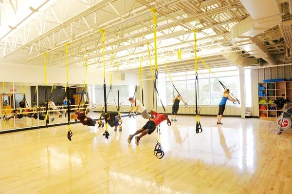 TRX class at the new fitness center