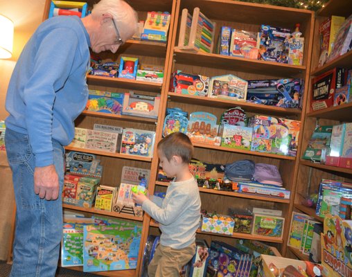 Retro and classic toys and gifts in the Mercantile, gift shop.