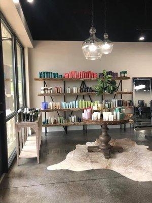 Aveda Retail area