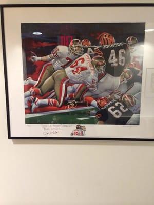 Awesome artwork hanging in the Dentist office.