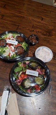 Fresh, crisp, lovingly crafted, carefully packaged salads.