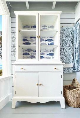 Vintage Coastal Hutch