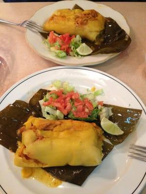 Tamales de pollo