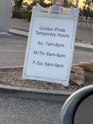 "Posted, but always changing hours of operation" Don't rely on these folks!! Photo taken 9/20/21