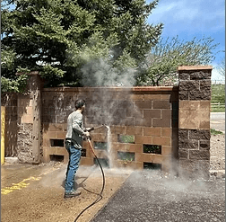 Pressure Washing
 Graffiti Removal 
 Equipment Washing
 Window Cleaning
 Gum Removal
 Sign Installation