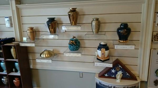 Cremation Urns and Flag cases