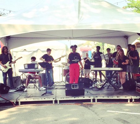 The band's performance at Homewood's Giant Block Party, 2018