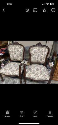 Replica antique chairs mine. 4 sale or not  530-624-6114