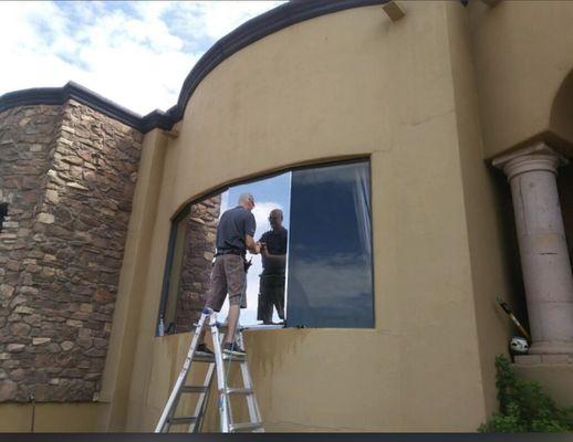 Exterior home tinting provides unmatched heat rejection.