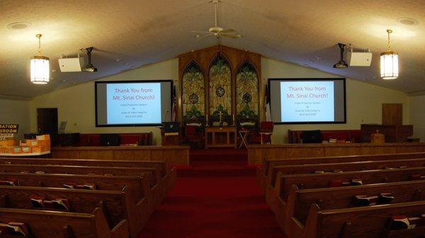 We do church video systems too!