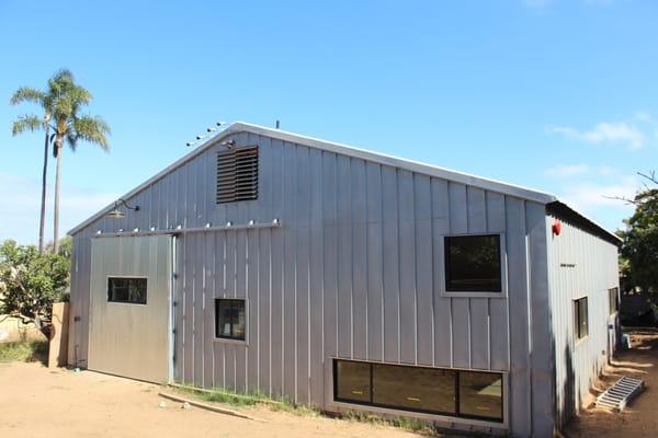 Sheet metal barn