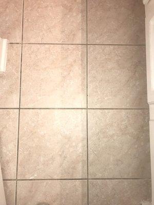 Grout cleaning before